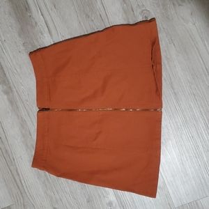 Orange mini skirt
